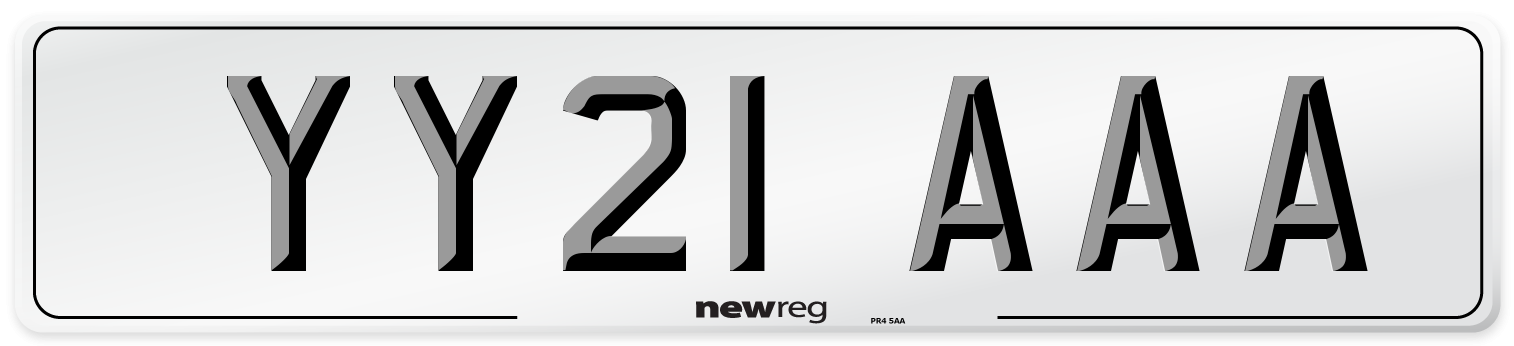 YY21 AAA Number Plate from New Reg